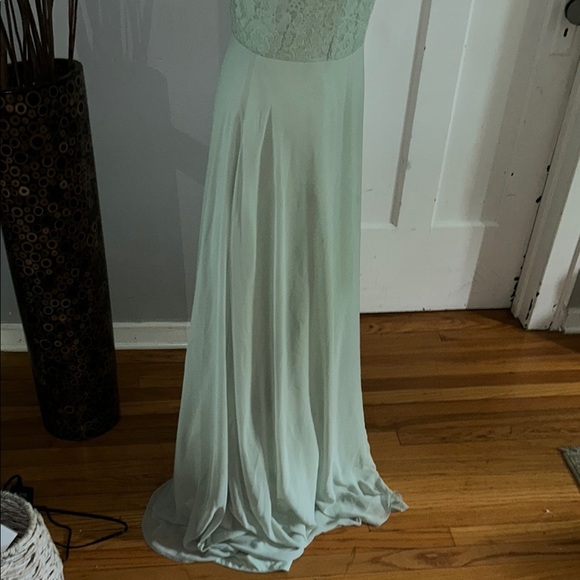 Azazie Green Halter Sundress for Prom - Picture 6 of 12